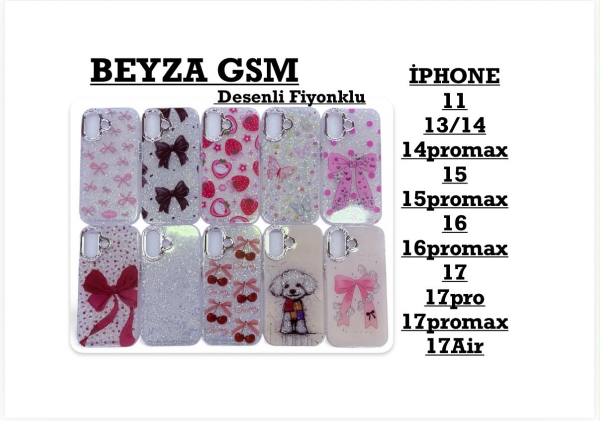 Desenli Fiyonklu Kılıf Serisi (Toptan) Cad-046